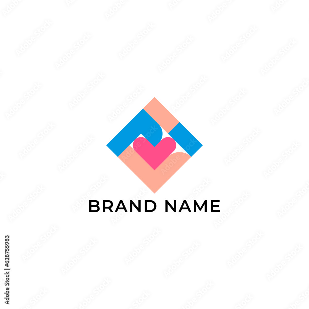 ILLUSTRATION SIMPLE LOVE, HEART COLORFUL LOGO ICON DESIGN ELEMENT TEMPLATE VECTOR ILLUSTRATION SIMPLE LOVE, HEART COLORFUL LOGO ICON DESIGN ELEMENT TEMPLATE VECTOR