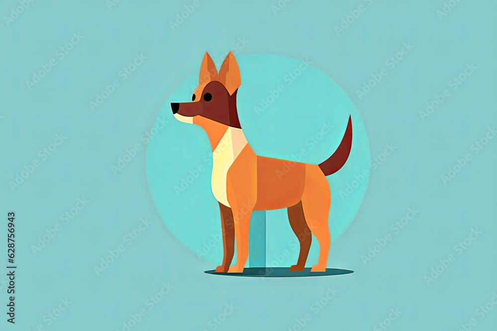 Obraz premium Chihuahua Dog Graphic Illustration Isolated on a Monochrome Background