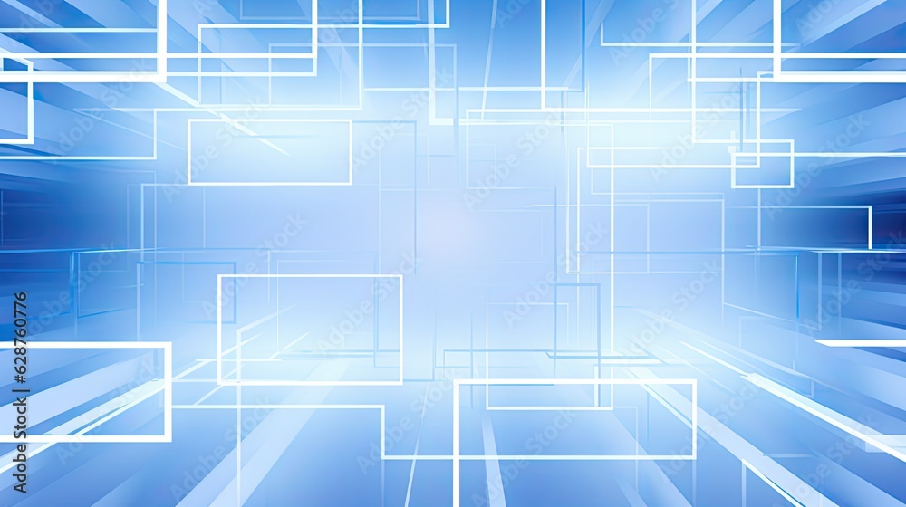Obraz premium Abstract Blue line and box pattern background