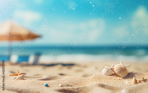 Summer beach background shot in bokeh style © MUS_GRAPHIC
