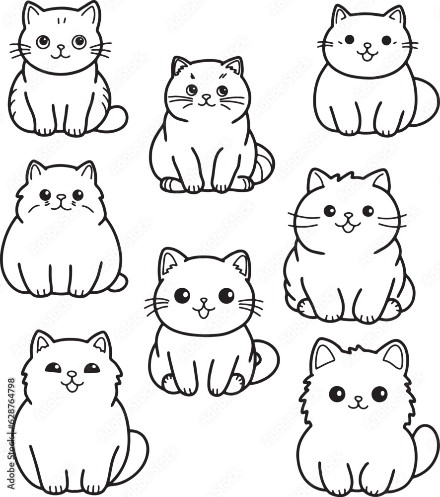 Cute Cat animal pet hand draw Cute Cat animal pet hand draw