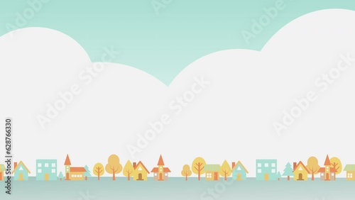 街並みの風景　
20秒ループ 