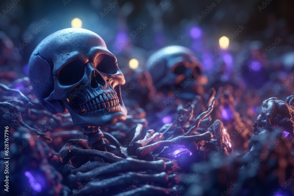 Dark Magic Realism 3D Render Background