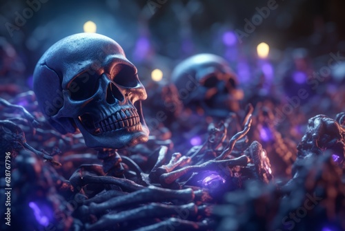 Dark Magic Realism 3D Render Background