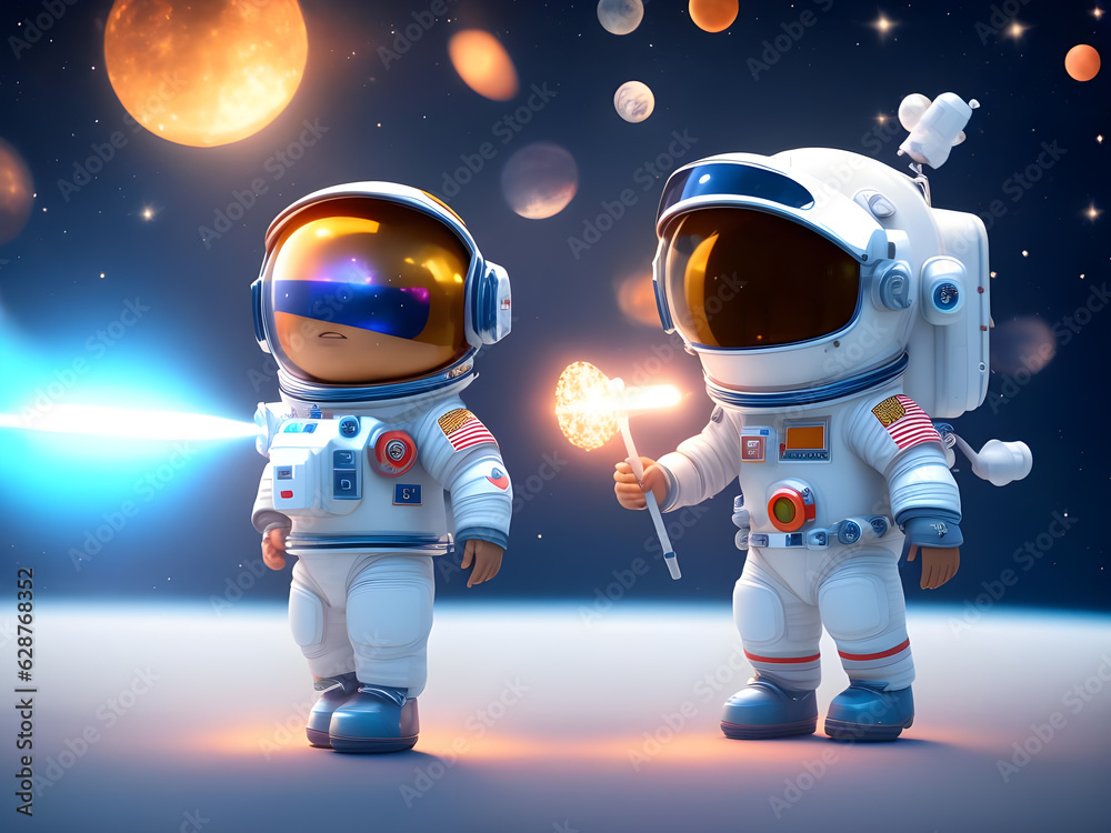 Happy kid with jetpack against blue sky. Child playing outdoors. Success, leader and winner creative and start up concept. Generative AI.. Happy kid with jetpack against blue sky. Child playing outdoors. Success, leader and winner creative and start up concept. Generative AI..