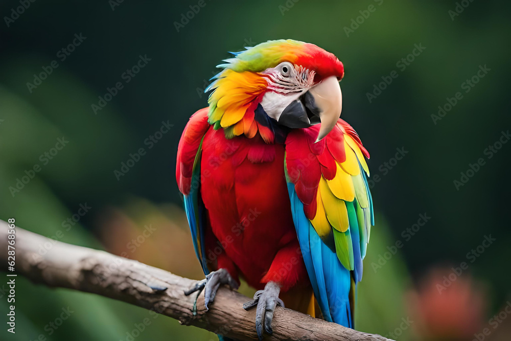 blue and yellow macaw