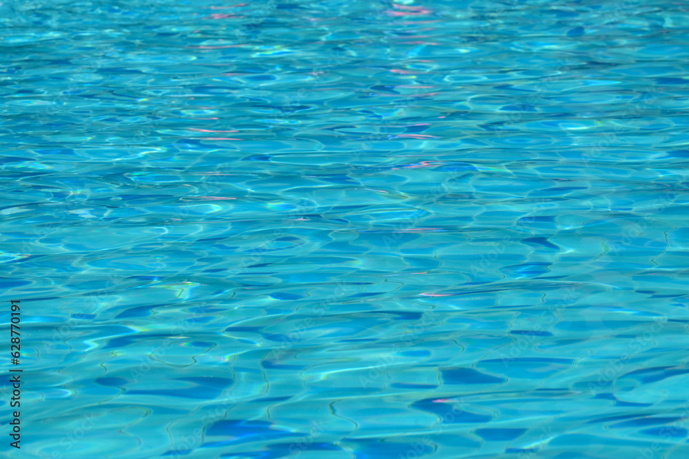 surface of blue swimming pool, freshness water background