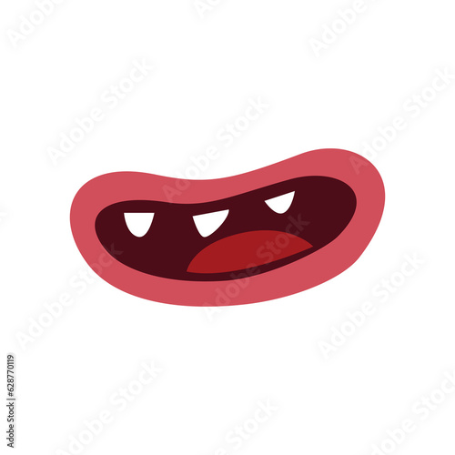 smile mouth cartoon element