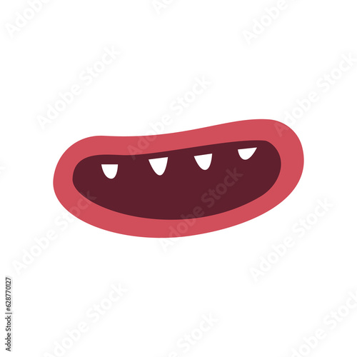 lips monster with a smile