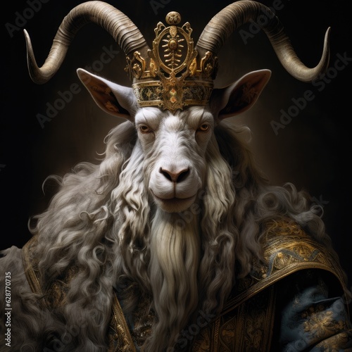 King goat, greatest of all time, AI generated Image
