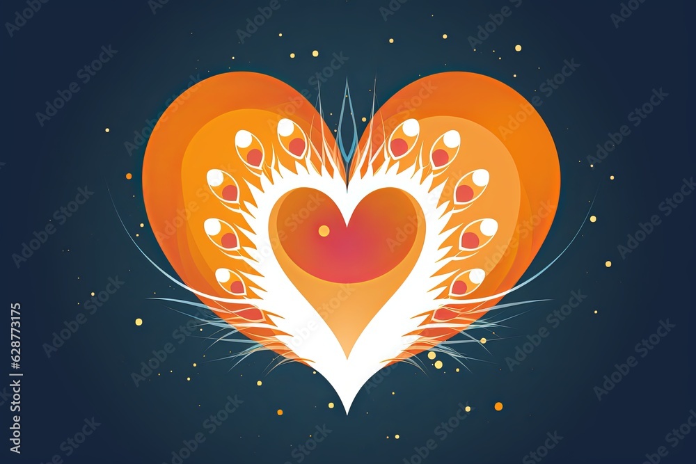 Diverse and Unique Minimalistic Sleek and Defined Heart Design Graphic Diverse and Unique Minimalistic Sleek and Defined Heart Design Graphic