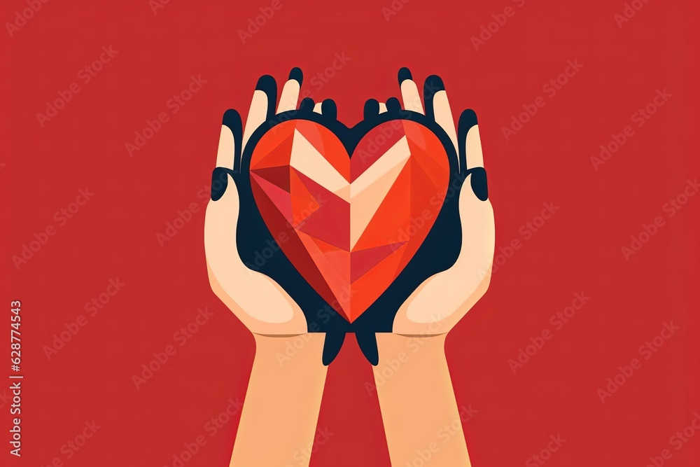 Diverse and Unique Minimalistic Sleek and Defined Heart Design Graphic Diverse and Unique Minimalistic Sleek and Defined Heart Design Graphic
