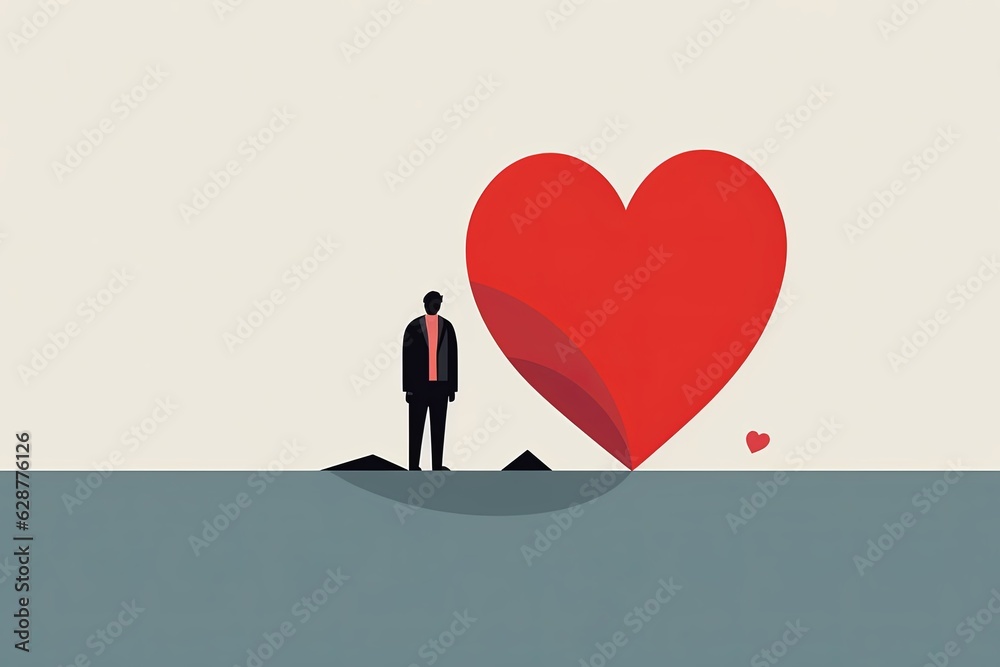 Diverse and Unique Minimalistic Sleek and Defined Heart Design Graphic Diverse and Unique Minimalistic Sleek and Defined Heart Design Graphic