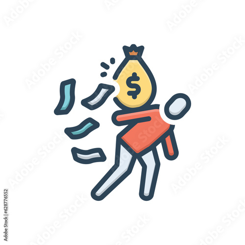 Color illustration icon for default