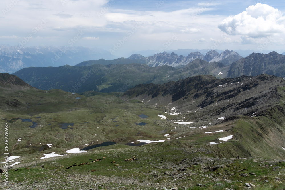 Mountain view close to Praxmar in the Austrian Alps
