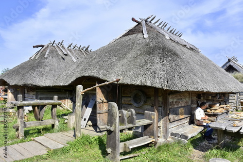 Skansen Słowian i Wikingów, teren obozu, Wolin, Jomsborg, inscenizacja życia na przełomie IX - XI wieku photo