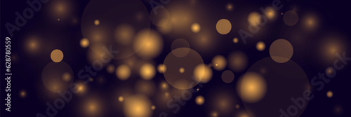 Light abstract glowing bokeh lights. Light bokeh effect isolated on transparent background. Christmas background from shining dust. Christmas concept flare sparkle.