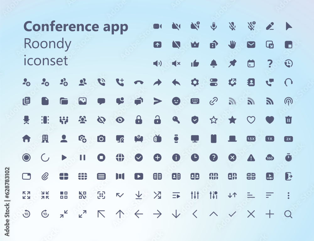Conference app roondy icons