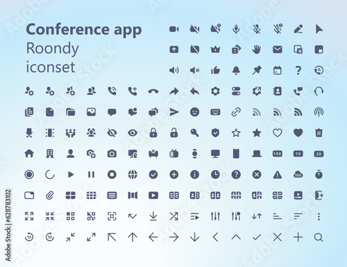 Conference app roondy icons