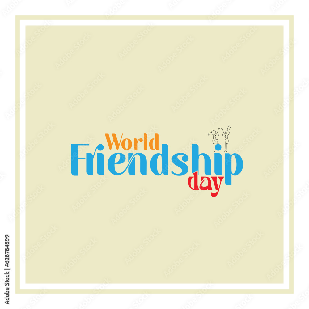 Happy Friendship Day Creative and Typography