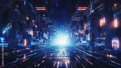 メタ空間と光 meta universe space with light