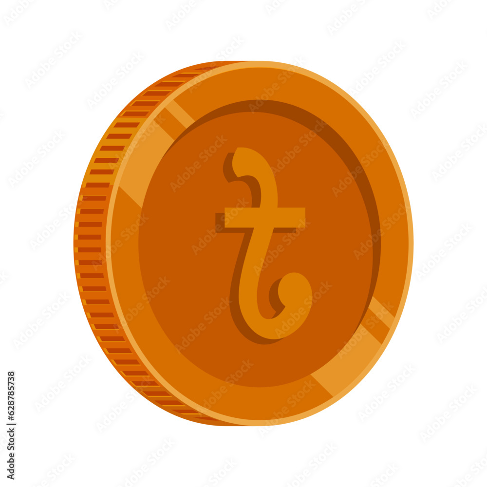 Bronze Coin Taka Bangladesh Money Vector Bronze Coin Taka Bangladesh Money Vector
