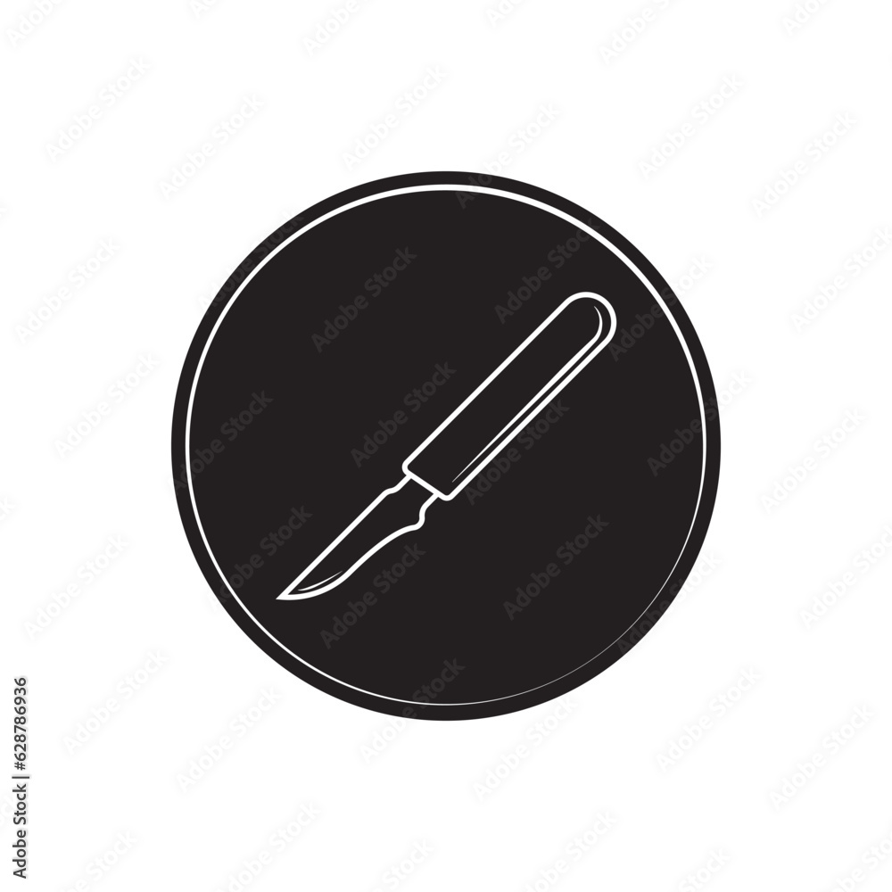 scalpel icon vector