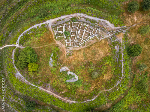 Obraz na płótnie Remains of Castro de Castromaior, an important Archaeological Site in Galicia, Spain w salonie