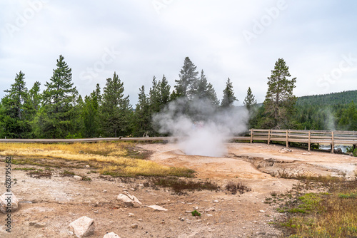 Fountain Paint Pot Trail in Yellowstone National Park.