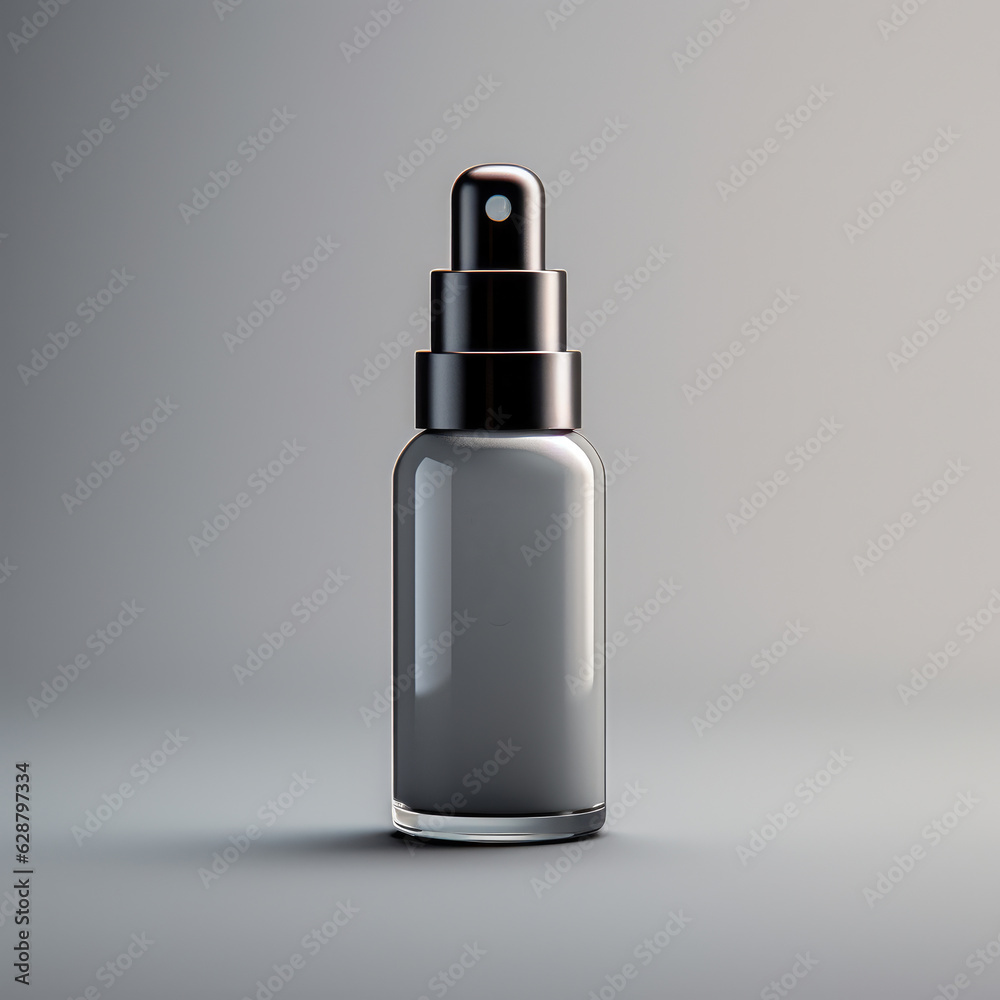 perfume bottle isolated on gray background perfume bottle isolated on gray background