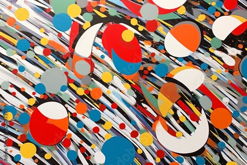 Kinetic Pattern Pop Art Paint Background Design