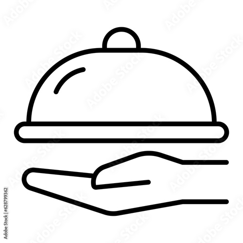 Serving food icon