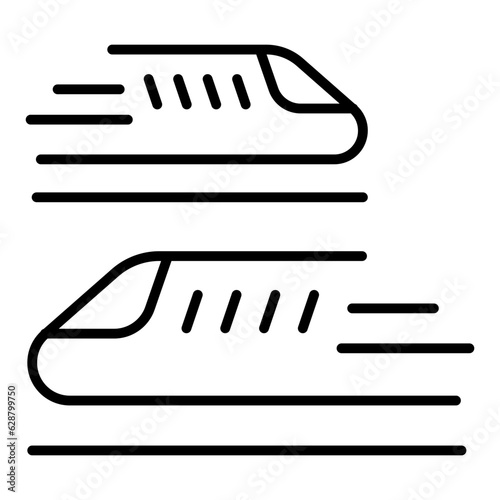 High speed train icon