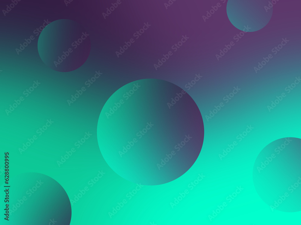 Gradient circle abstract ppt background