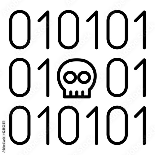 Data hacking icon