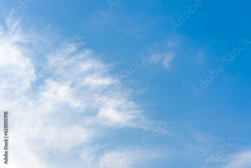 Blue sky and white clouds in the sky