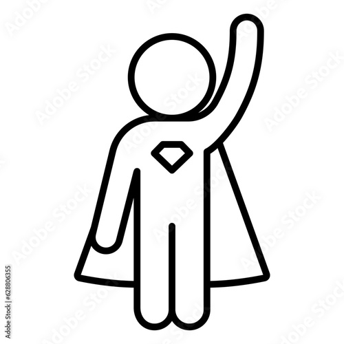 Man hero icon