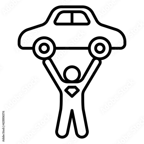 Man hero icon