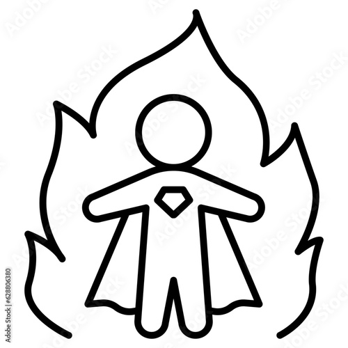 Man hero icon