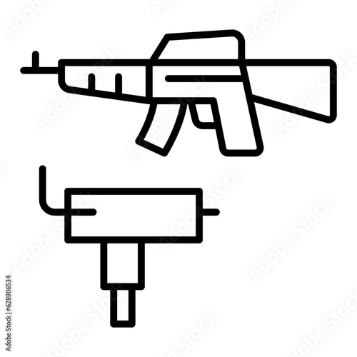 Gun, rifle icon