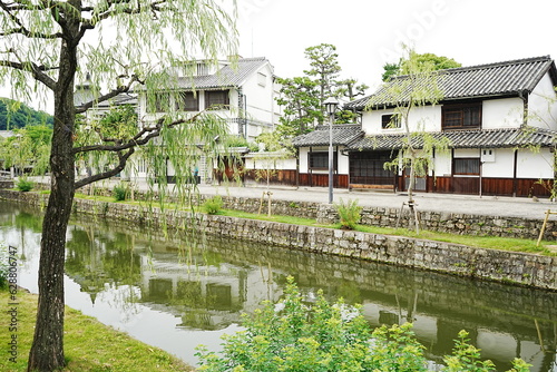 Kurashiki River in Bikan Historical Area, Old Japanese Town in Okayama, Japan - 日本 岡山 倉敷 美観地区 伝統的な街並み 倉敷川 © Eric Akashi