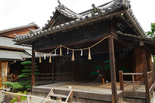 Achi-jinja or Shrine in Kurashiki  Okayama  Japan -                                     