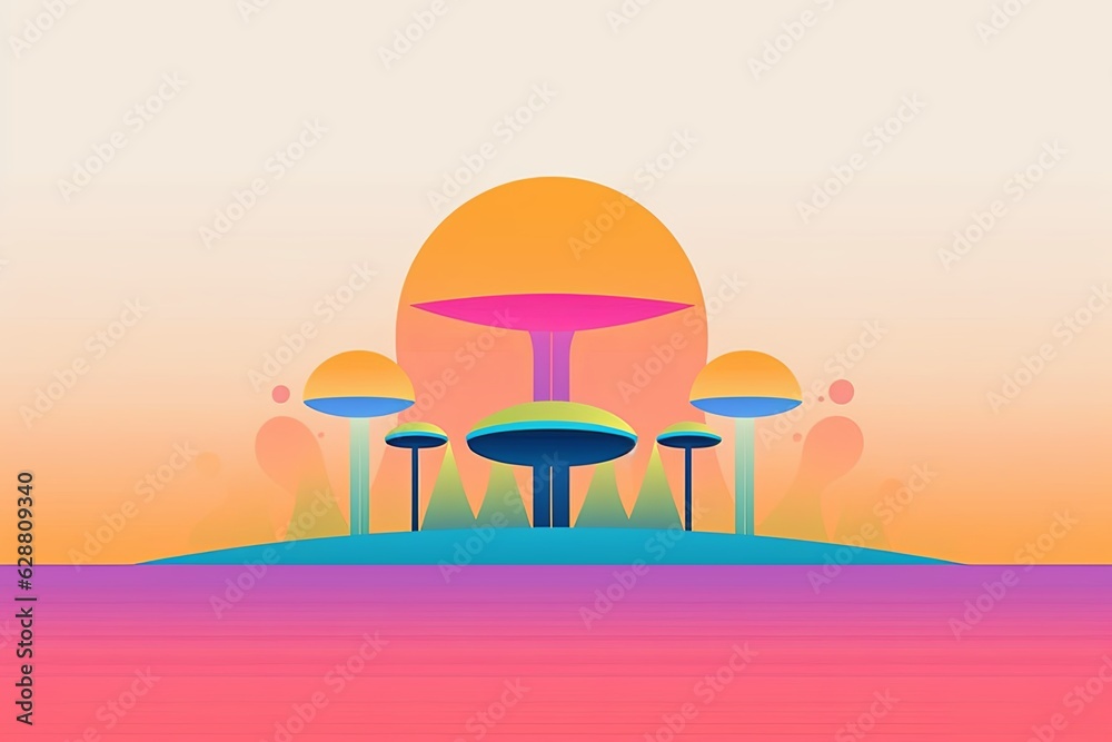 Picturesque Dreamscape Graphic Background Picturesque Dreamscape Graphic Background