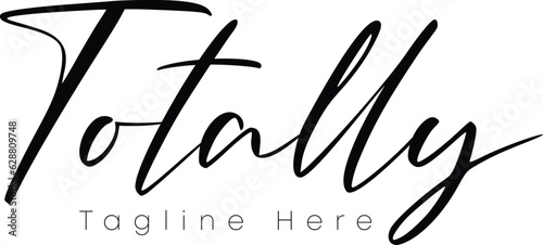 a professional signature logo