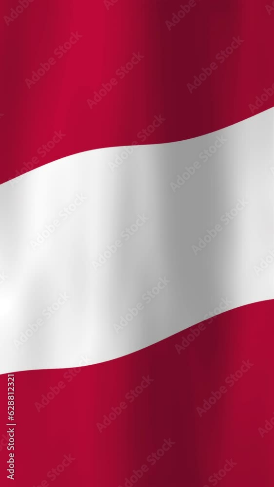 Waving Flag of Austria, Vertical Fill Video, 4K Animated Background. National Austrian Flag Wave Motion Graphics Seamless Loop for Backgrounds, Social Media and Screens Waving Flag of Austria, Vertical Fill Video, 4K Animated Background. National Austrian Flag Wave Motion Graphics Seamless Loop for Backgrounds, Social Media and Screens