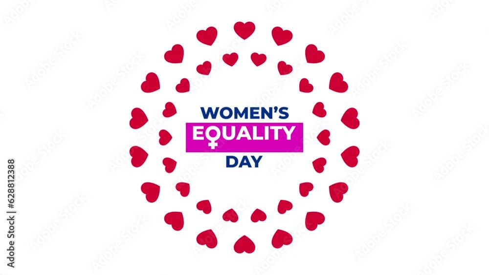Women's equality day background animation with female venus symbol great for international event on August 26th Women's equality day background animation with female venus symbol great for international event on August 26th