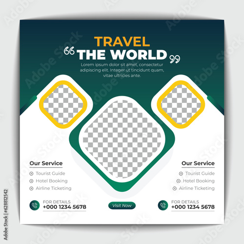 Travel social media banner