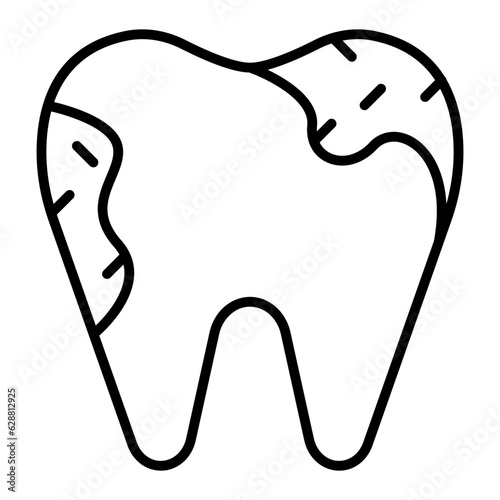 decayed tooth icon