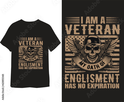 Veteran T shirt design.
