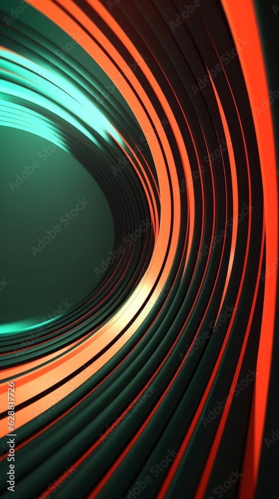 Retro Futuristic 3D Abstract Background Retro Futuristic 3D Abstract Background